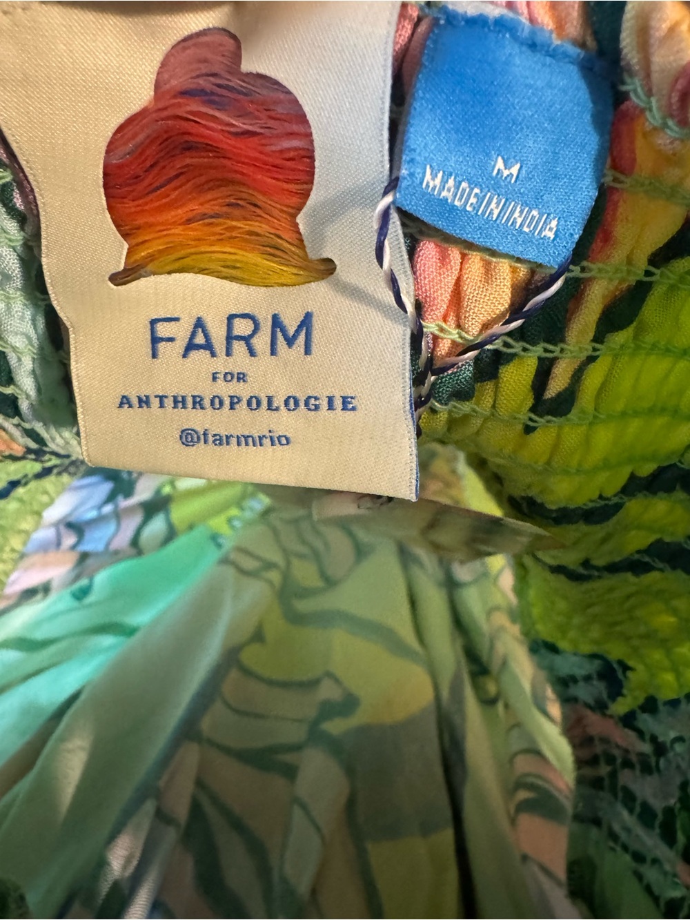 Farm Rio Tropical Floral Halter Maxi Dress - Size M - Picture 8 of 8